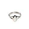 Zilveren ring maansteen (regenboog) maat 20 | markies 1 x 0,5 cm Zilveren ring maansteen (regenboog) maat 20 | markies 1 x 0,5 cm