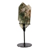 Sjamaankwarts cluster geslepen | 14,7 x 6,8 x 6,7 cm | 891 gram | op standaard Sjamaankwarts cluster geslepen | 14,7 x 6,8 x 6,7 cm | 891 gram | op standaard