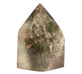 Sjamaan fantoomkwarts punt geslepen | 9,5 x 7,1 x 3,7 cm | 555 gram Sjamaan fantoomkwarts punt geslepen | 9,5 x 7,1 x 3,7 cm | 555 gram
