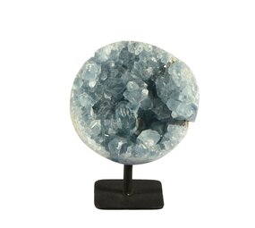 Celestien cluster bol op standaard 830 gram Celestien cluster bol op standaard 830 gram