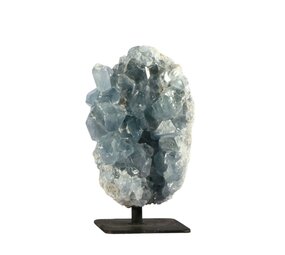Celestien cluster op standaard 9,5 x 6 x 5 cm | 565 gram Celestien cluster op standaard 9,5 x 6 x 5 cm | 565 gram
