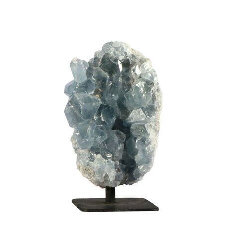 Celestien cluster op standaard 9,5 x 6 x 5 cm | 565 gram Celestien cluster op standaard 9,5 x 6 x 5 cm | 565 gram