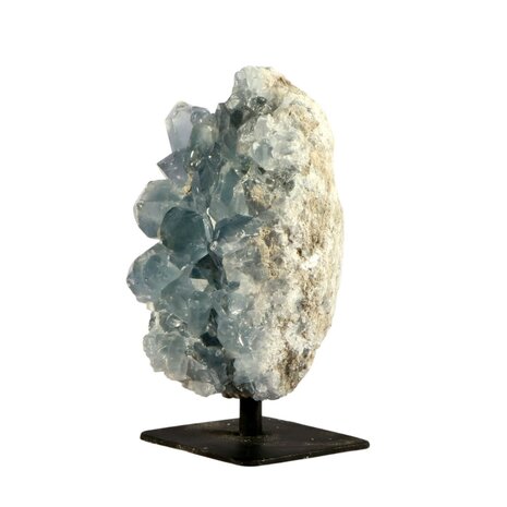 Celestien cluster op standaard 9,5 x 6 x 5 cm | 565 gram Celestien cluster op standaard 9,5 x 6 x 5 cm | 565 gram