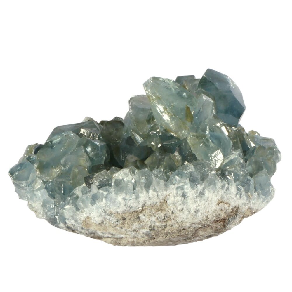 Celestien cluster A-kwaliteit 13,5 x 12,5 x 8,5 cm | 1525 gram Celestien cluster A-kwaliteit 13,5 x 12,5 x 8,5 cm | 1525 gram