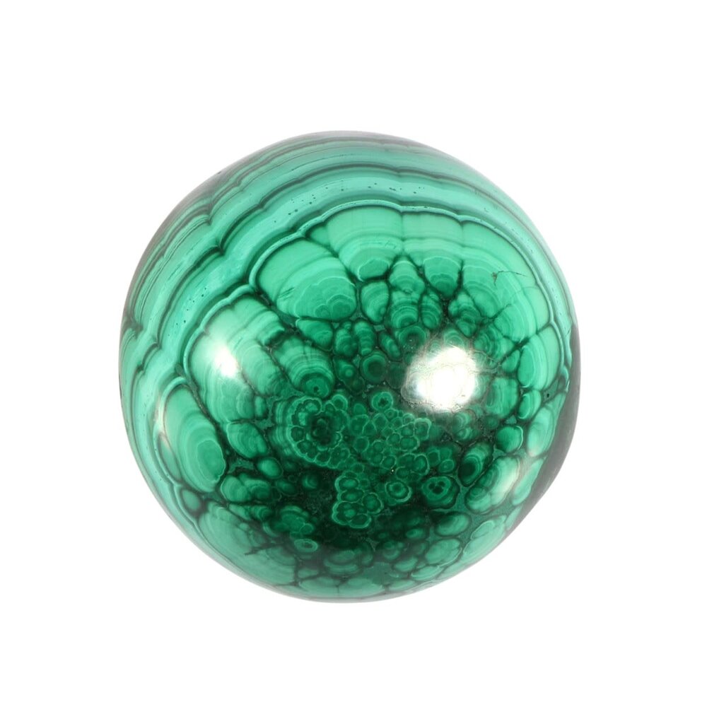 Malachiet bol 59 mm | 394 gram Malachiet bol 59 mm | 394 gram