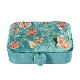 Tarot- of sieradendoos blauw bloemen en vlinders Tarot- of sieradendoos blauw bloemen en vlinders