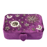 Tarot- of sieradendoos paars maan en sterren Tarot- of sieradendoos paars maan en sterren