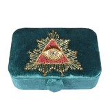 Tarot- of sieradendoos petrol tarot oog Tarot- of sieradendoos petrol tarot oog