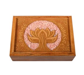 Tarot- of sieradendoos rozenkwarts Namasté Tarot- of sieradendoos rozenkwarts Namasté