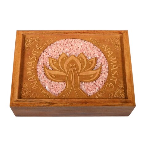 Tarot- of sieradendoos rozenkwarts Namasté Tarot- of sieradendoos rozenkwarts Namasté