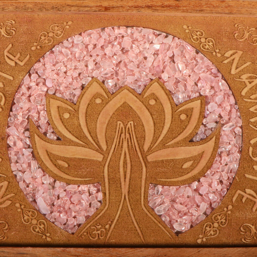 Tarot- of sieradendoos rozenkwarts Namasté Tarot- of sieradendoos rozenkwarts Namasté