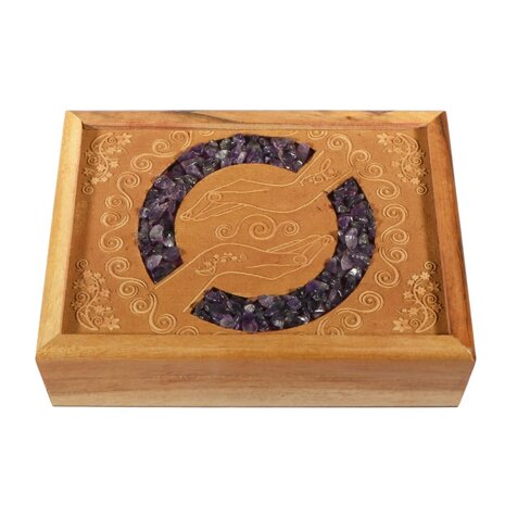 Tarot- of sieradendoos amethist healing hands Tarot- of sieradendoos amethist healing hands