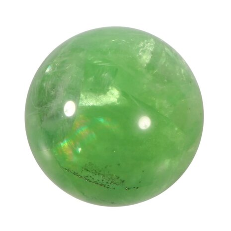 Fluoriet (groen) met pyriet A-kwaliteit bol 96 mm | 1499 gram Fluoriet (groen) met pyriet A-kwaliteit bol 96 mm | 1499 gram