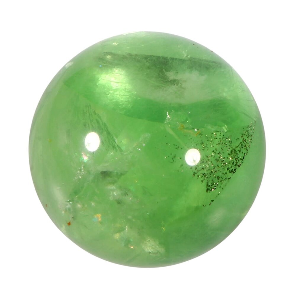 Fluoriet (groen) met pyriet A-kwaliteit bol 96 mm | 1499 gram Fluoriet (groen) met pyriet A-kwaliteit bol 96 mm | 1499 gram