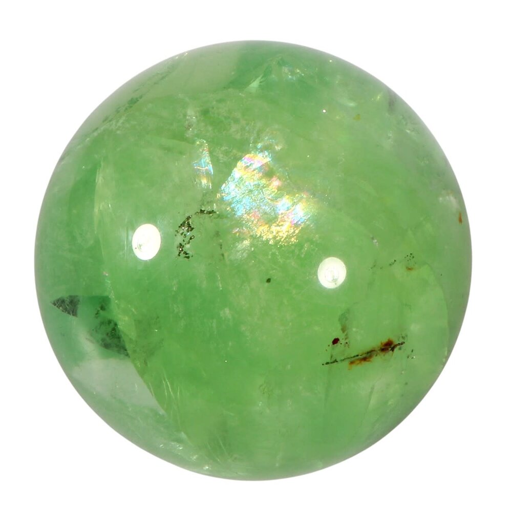 Fluoriet (groen) met pyriet A-kwaliteit bol 96 mm | 1499 gram Fluoriet (groen) met pyriet A-kwaliteit bol 96 mm | 1499 gram