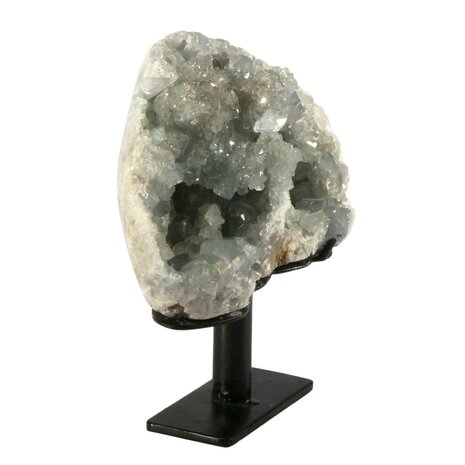 Celestien cluster A-kwaliteit 14 x 9,5 x 5 cm | 1359 gram | op standaard Celestien cluster A-kwaliteit 14 x 9,5 x 5 cm | 1359 gram | op standaard