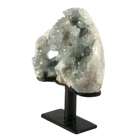 Celestien cluster A-kwaliteit 14 x 9,5 x 5 cm | 1359 gram | op standaard Celestien cluster A-kwaliteit 14 x 9,5 x 5 cm | 1359 gram | op standaard