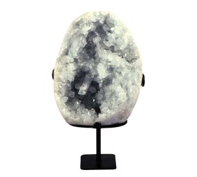 Celestien cluster A-kwaliteit 15,5 x 12 x 6 cm | 1756 gram | op standaard Celestien cluster A-kwaliteit 15,5 x 12 x 6 cm | 1756 gram | op standaard