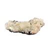 Apofylliet (groen) met stilbiet cluster staand 14 x 10 x 6 cm | 628 gram Apofylliet (groen) met stilbiet cluster staand 14 x 10 x 6 cm | 628 gram