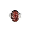 Zilveren ring agaat (kant) maat 16 1/2 | ovaal 1,7 x 1,1 cm Zilveren ring agaat (kant) maat 16 1/2 | ovaal 1,7 x 1,1 cm