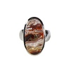Zilveren ring agaat (kant) maat 17 | ovaal 2,3 x 1,2 cm Zilveren ring agaat (kant) maat 17 | ovaal 2,3 x 1,2 cm