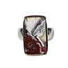 Zilveren ring agaat (kant) maat 18 1/2 | rechthoek 2,3 x 1,3 cm Zilveren ring agaat (kant) maat 18 1/2 | rechthoek 2,3 x 1,3 cm