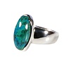 Zilveren ring chrysocolla maat 17 1/2 | ovaal 1,8 x 0,9 cm Zilveren ring chrysocolla maat 17 1/2 | ovaal 1,8 x 0,9 cm
