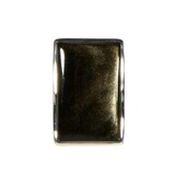 Zilveren ring goud obsidiaan maat 19 1/2 | ovaal 2,7 x 1,7 cm Zilveren ring goud obsidiaan maat 19 1/2 | ovaal 2,7 x 1,7 cm