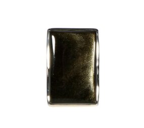 Zilveren ring goud obsidiaan maat 19 1/2 | ovaal 2,7 x 1,7 cm Zilveren ring goud obsidiaan maat 19 1/2 | ovaal 2,7 x 1,7 cm