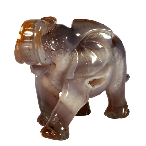 Agaat olifant 11 x 15,3 x 7,3 cm | 1030 gram