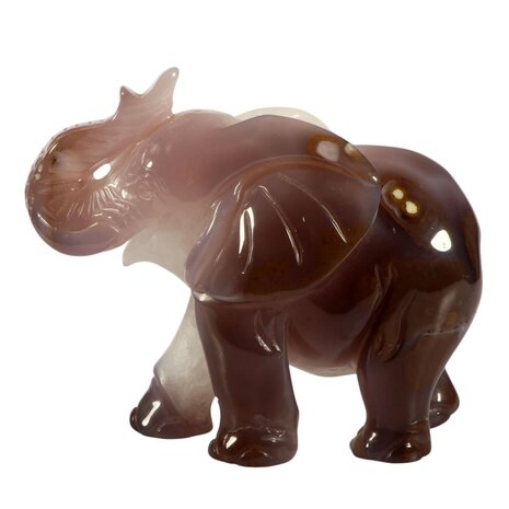 Agaat olifant 12,6 x 15,1 x 6,9 cm | 1098 gram