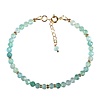 Apatiet (groen/blauw) gold filled armband | 4 mm facet