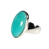 Zilveren ring amazoniet maat 18 | ovaal 2,1 x 1,2 cm Zilveren ring amazoniet maat 18 | ovaal 2,1 x 1,2 cm
