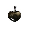 Zilveren hanger goud obsidiaan | hart 2,4 x 2,9 cm Zilveren hanger goud obsidiaan | hart 2,4 x 2,9 cm