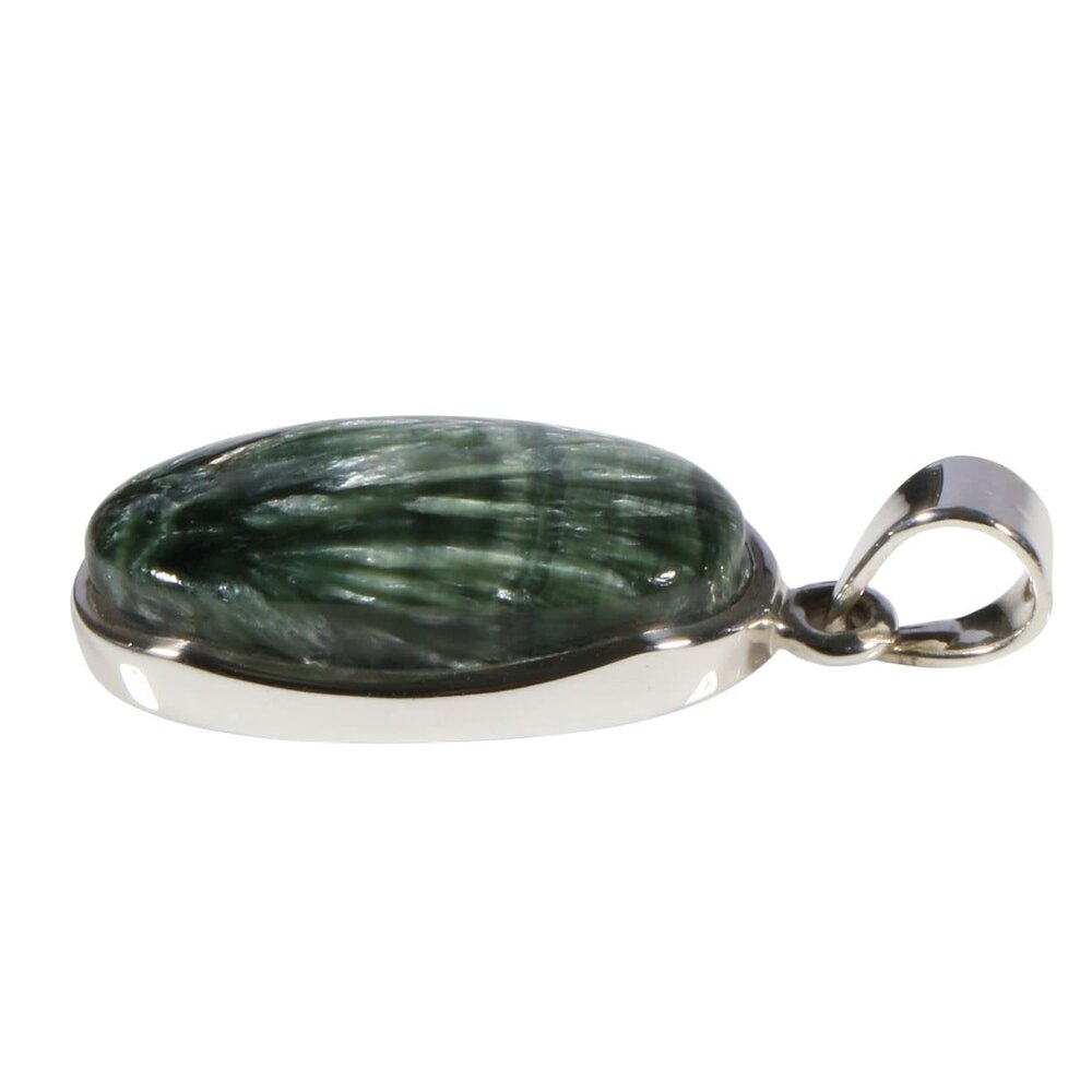 Zilveren hanger serafiniet | ovaal 2,5 x 1,4 cm Zilveren hanger serafiniet | ovaal 2,5 x 1,4 cm