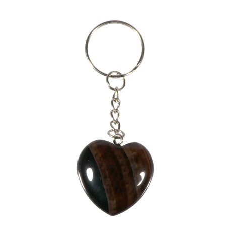 Agaat sleutelhanger hart 3 cm Agaat sleutelhanger hart 3 cm