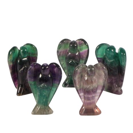 Fluoriet (multi) engel 5 cm Fluoriet (multi) engel 5 cm