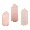 Rozenkwarts geslepen punt 5 - 7 cm Rozenkwarts geslepen punt 5 - 7 cm