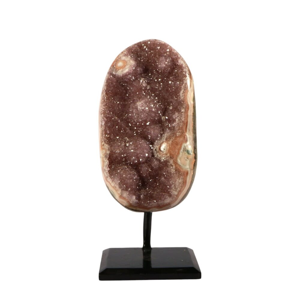 Amethist (galaxy) cluster 13,7 x 7,7 x 6,5 cm | 1202 gram | op standaard Amethist (galaxy) cluster 13,7 x 7,7 x 6,5 cm | 1202 gram | op standaard