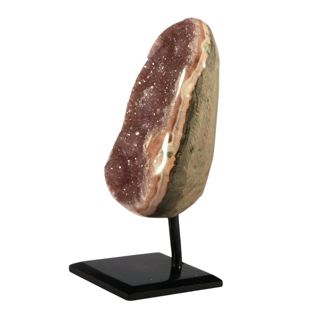 Amethist (galaxy) cluster 13,7 x 7,7 x 6,5 cm | 1202 gram | op standaard Amethist (galaxy) cluster 13,7 x 7,7 x 6,5 cm | 1202 gram | op standaard