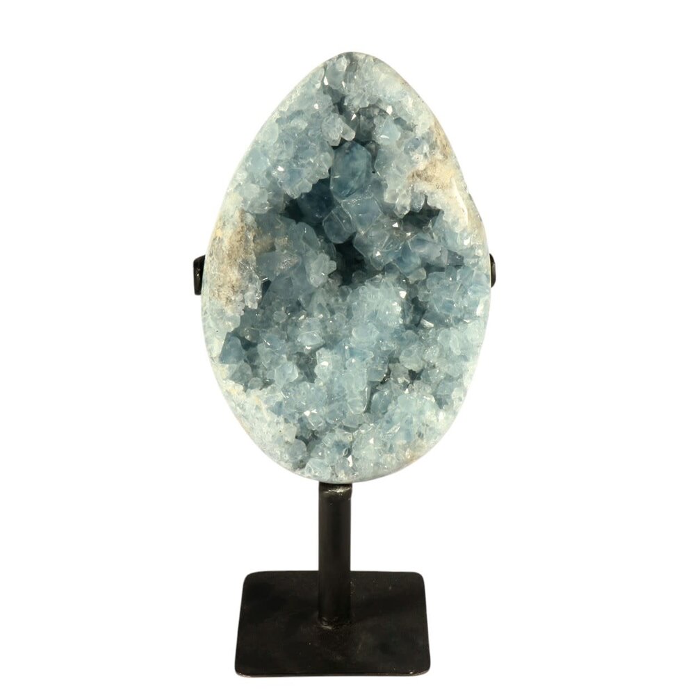 Celestien cluster A-kwaliteit op standaard 20 x 13,5 x 7 cm | 2609 gram