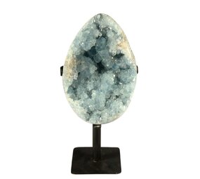 Celestien cluster A-kwaliteit op standaard 20 x 13,5 x 7 cm | 2609 gram