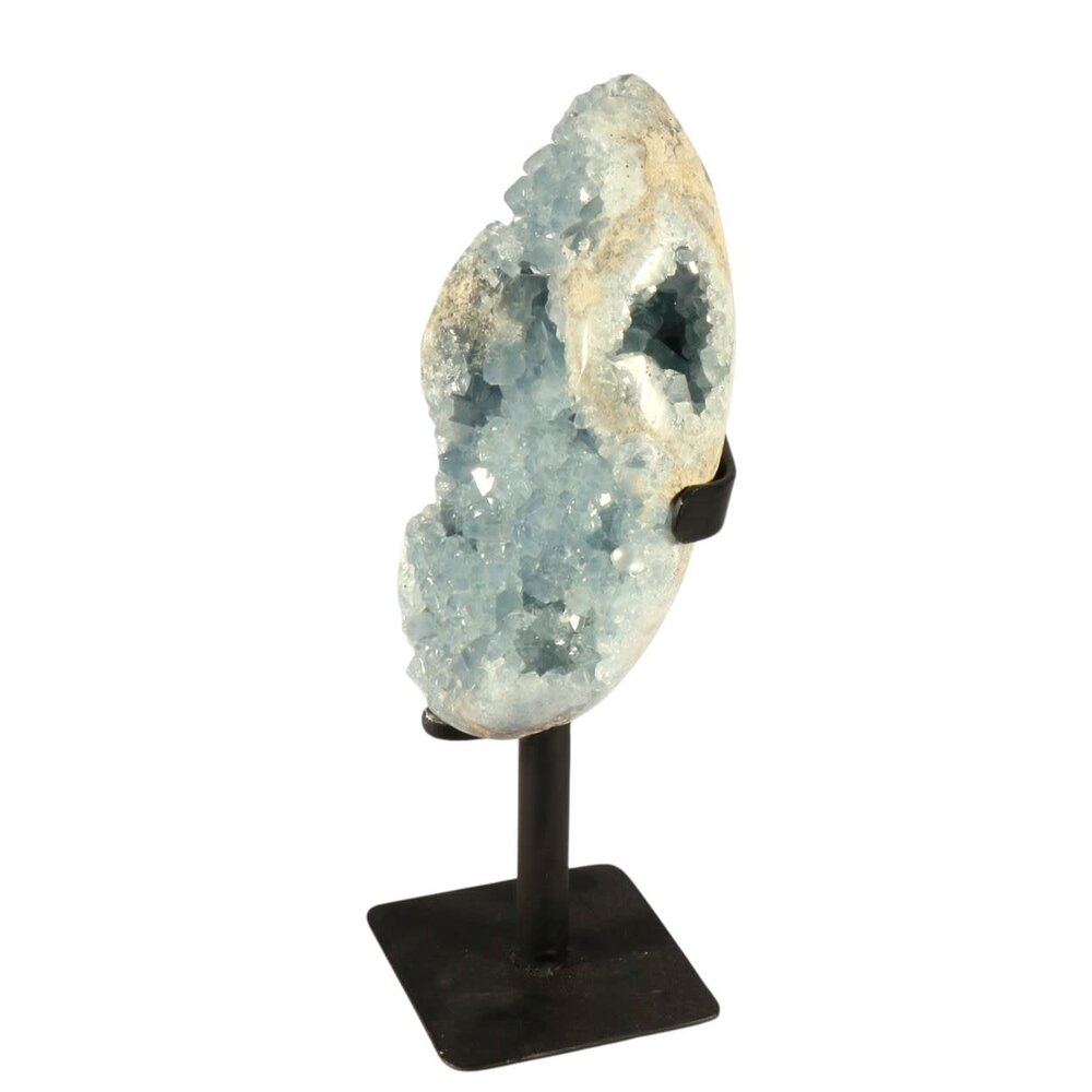 Celestien cluster A-kwaliteit op standaard 20 x 13,5 x 7 cm | 2609 gram