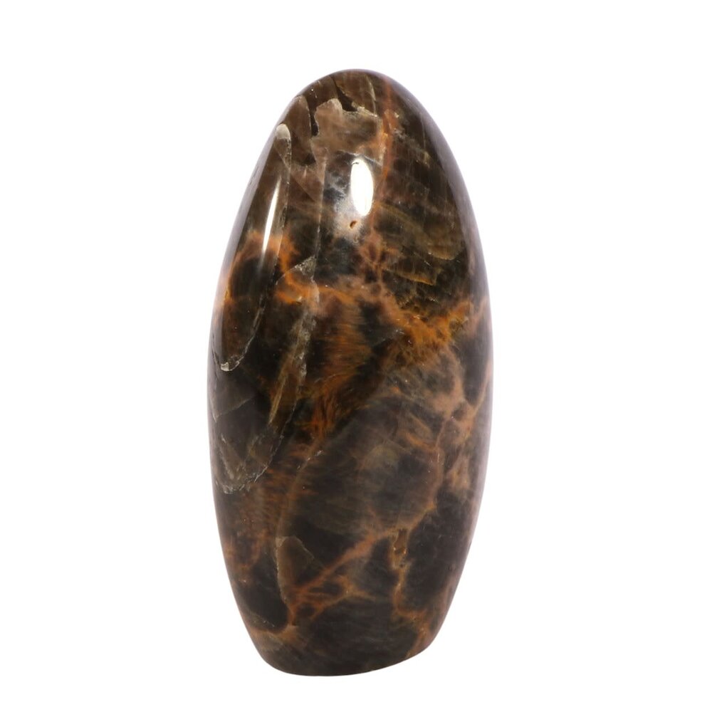 Maansteen (zwart) sculptuur 11 x 6,9 x 4,5 cm | 503 gram Maansteen (zwart) sculptuur 11 x 6,9 x 4,5 cm | 503 gram