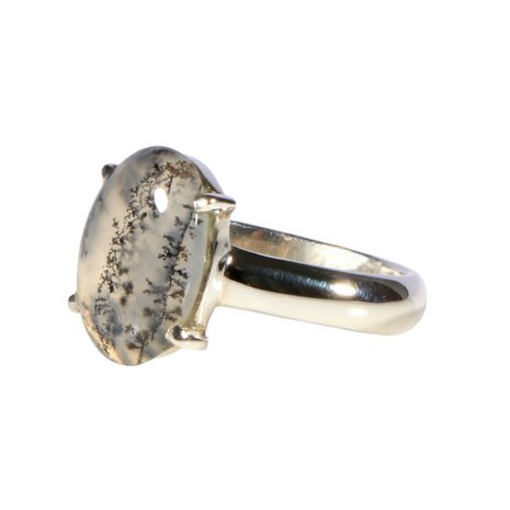 Zilveren ring merliniet maat 17 1/2 | ovaal 1,3 x 1 cm Zilveren ring merliniet maat 17 1/2 | ovaal 1,3 x 1 cm