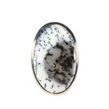 Zilveren ring merliniet maat 19 | ovaal 2,8 x 1,7 cm Zilveren ring merliniet maat 19 | ovaal 2,8 x 1,7 cm