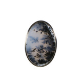 Zilveren ring merliniet maat 18 1/2 | ovaal 2,4 x 1,6 cm