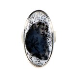 Zilveren ring merliniet maat 19 1/2 | ovaal 3,5 x 1,8 cm Zilveren ring merliniet maat 19 1/2 | ovaal 3,5 x 1,8 cm