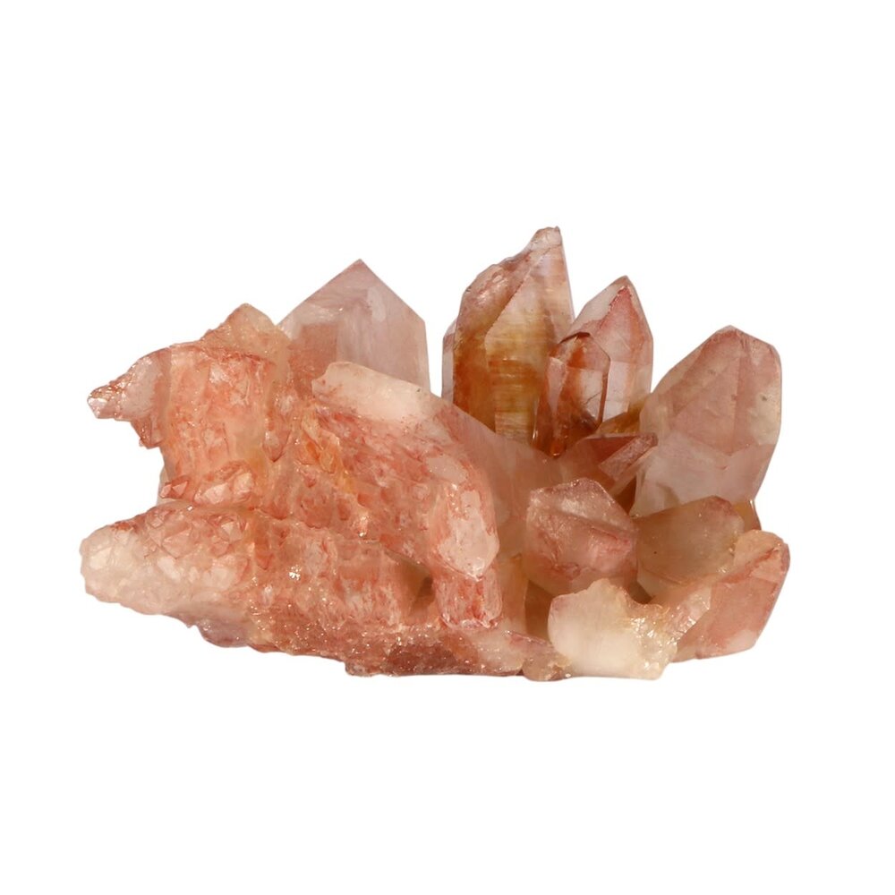 Lemurisch zaad kristal (roze) cluster (zelfhelend) 7,5 x 13,6 x 9 cm / 730 gram