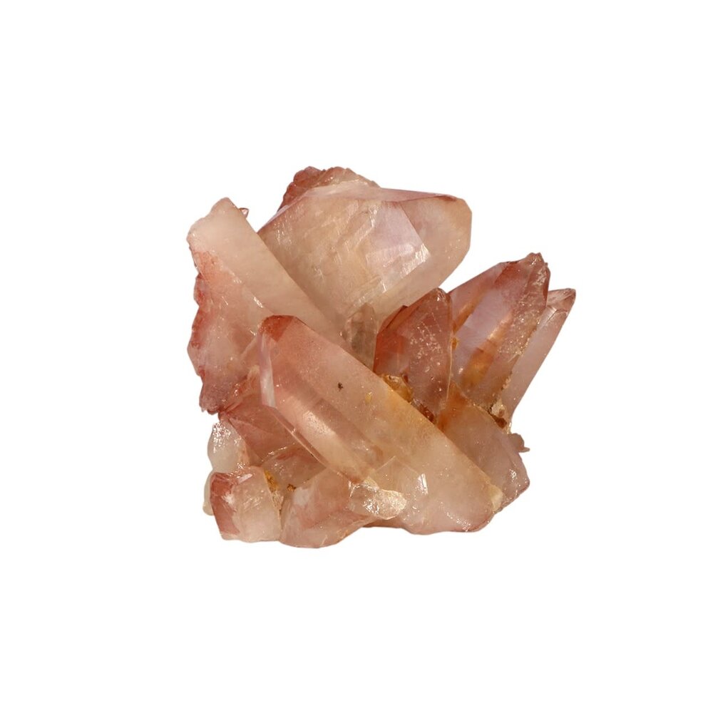 Lemurisch zaad kristal (roze) cluster (zelfhelend) 7,5 x 13,6 x 9 cm / 730 gram